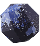 写真：geografia / 地軸23.4度［ナイト］組立式地球儀